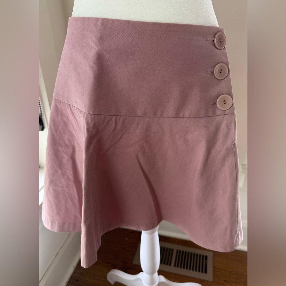 Ulla Johnson Purple Cotton Mini Skirt. Size 8